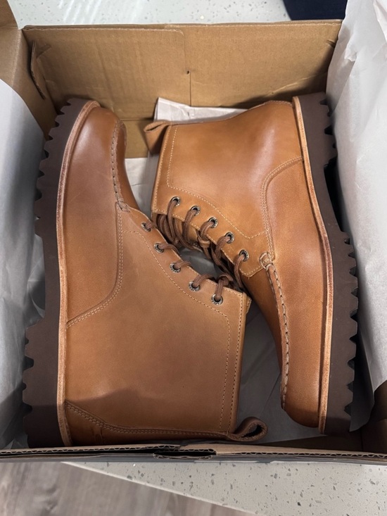 Sperry Newton Moc Toe Leather Boots Tan Bronzer Mens Size 12 NIB main image 10